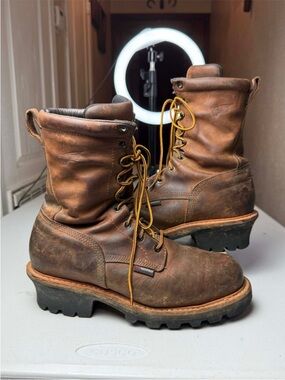 Red Wing 1420 Loggermax Work Boots Mens 9 D Waterproof Steel
Toe 9"